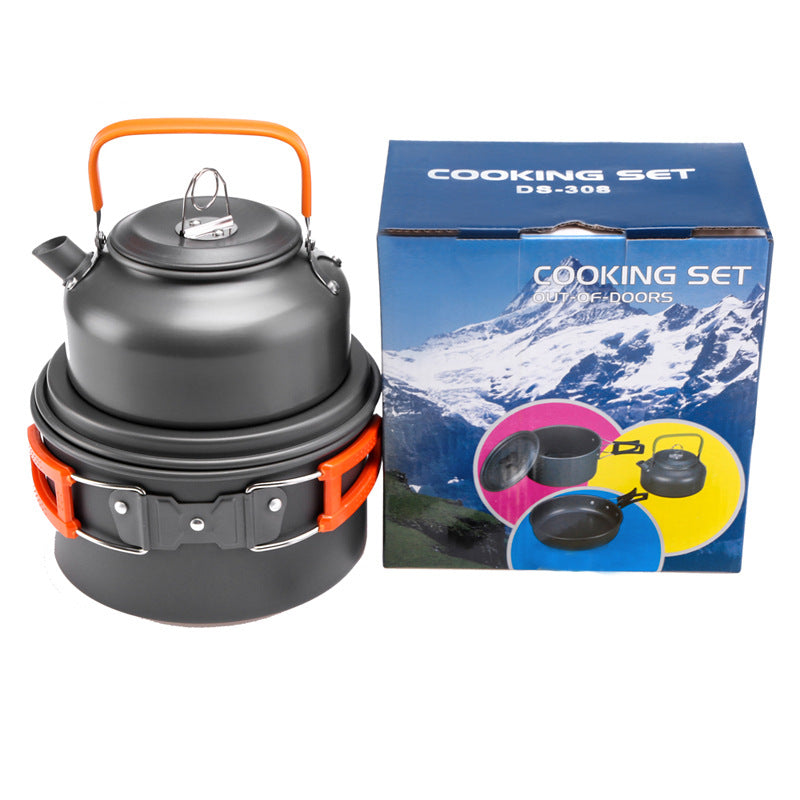 Camping Kochgeschirr Set S – Kompakt & Leicht für 1-2 Personen - ExploreZone
