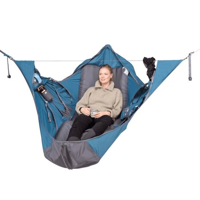 Flat Lay Hängematte mit Aufhängeset – Ultrabequem & kompakt fürs Camping - ExploreZone
