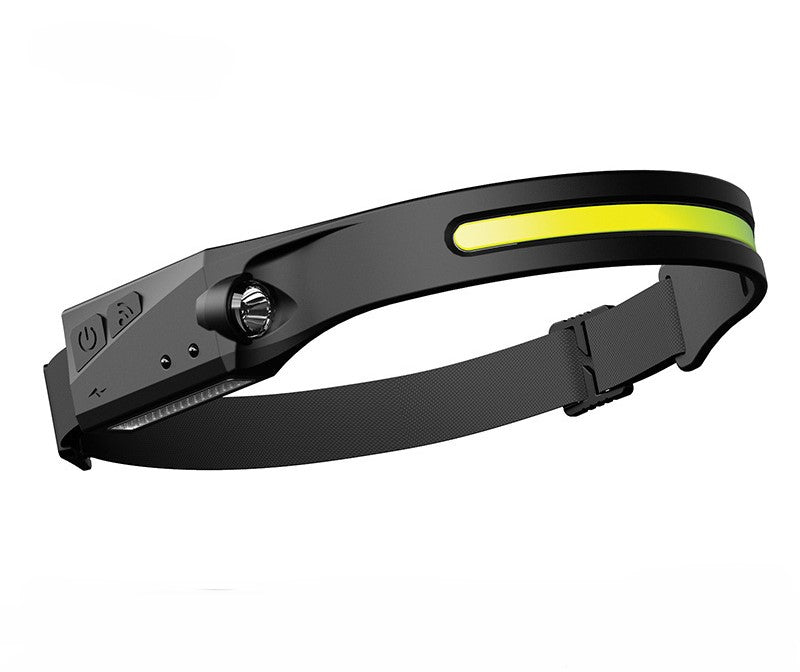 LED-Stirnlampe mit Sensor – 230° Weitwinkel, USB, 5 Modi - ExploreZone
