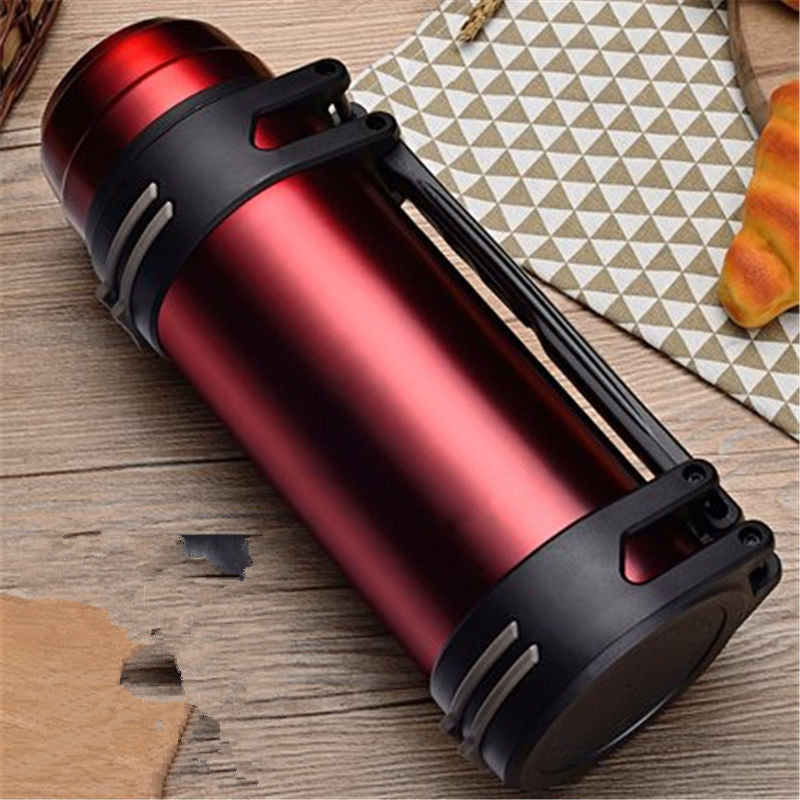 Robuste Edelstahl Thermoskanne – Ideal für Tagestrips & Outdoor-Abenteuer - ExploreZone