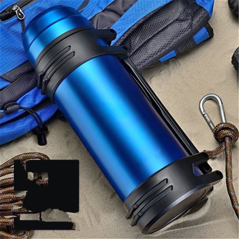 Robuste Edelstahl Thermoskanne – Ideal für Tagestrips & Outdoor-Abenteuer - ExploreZone