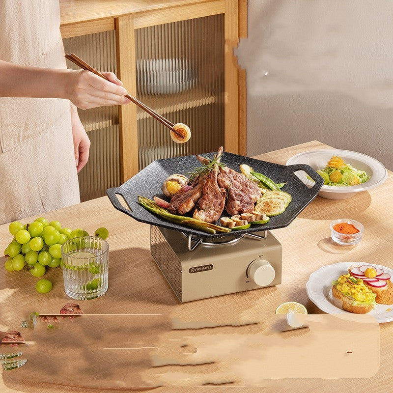 Teppanyaki Grillplatte Ø36 cm – passend zur faltbaren Feuerschale - ExploreZone