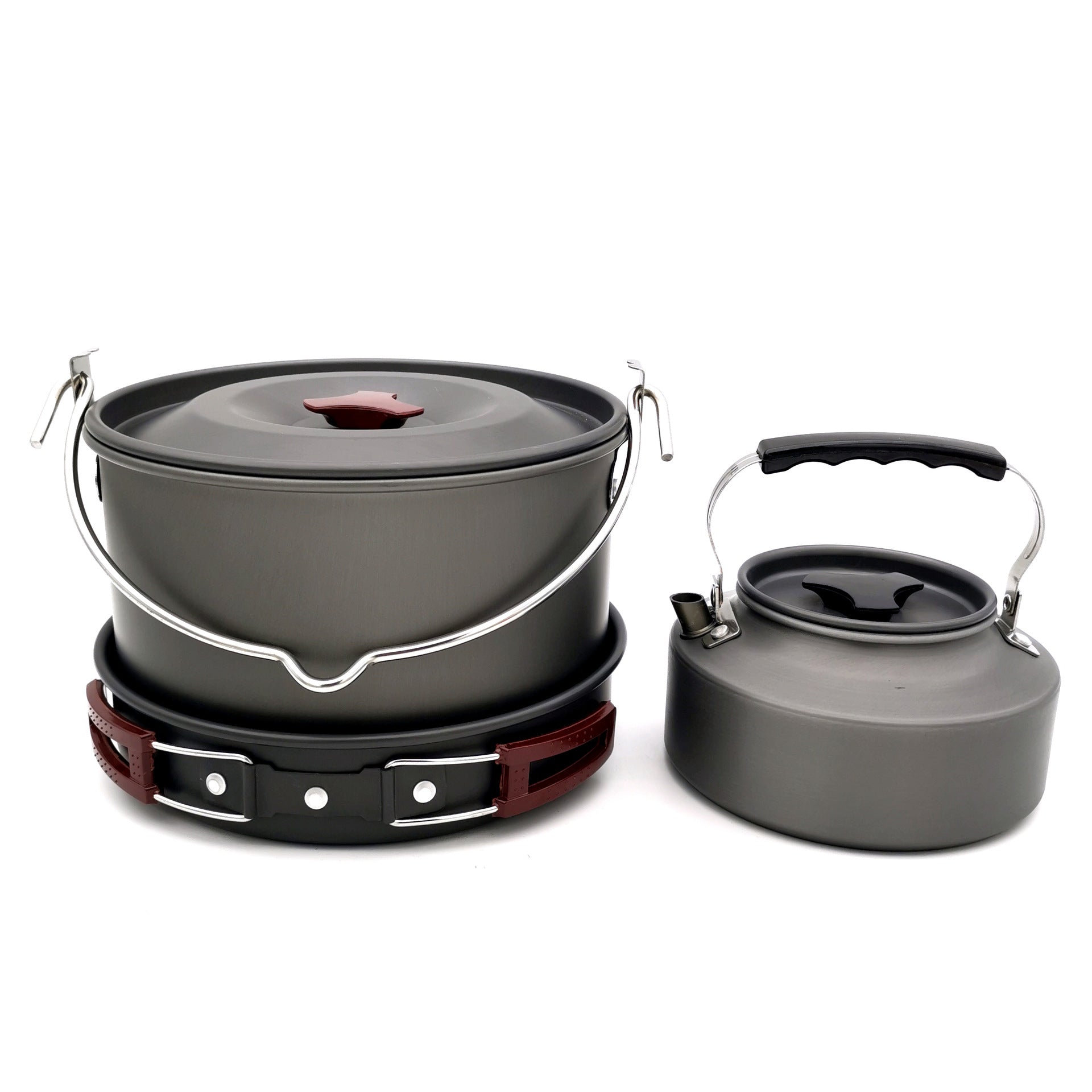 Camping Kochgeschirr Set XL für 4 Personen - ExploreZone