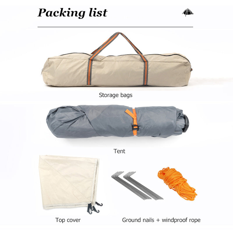 3 Personen Zelt mit Quick-Up System – Sekundenschneller Aufbau - ExploreZone