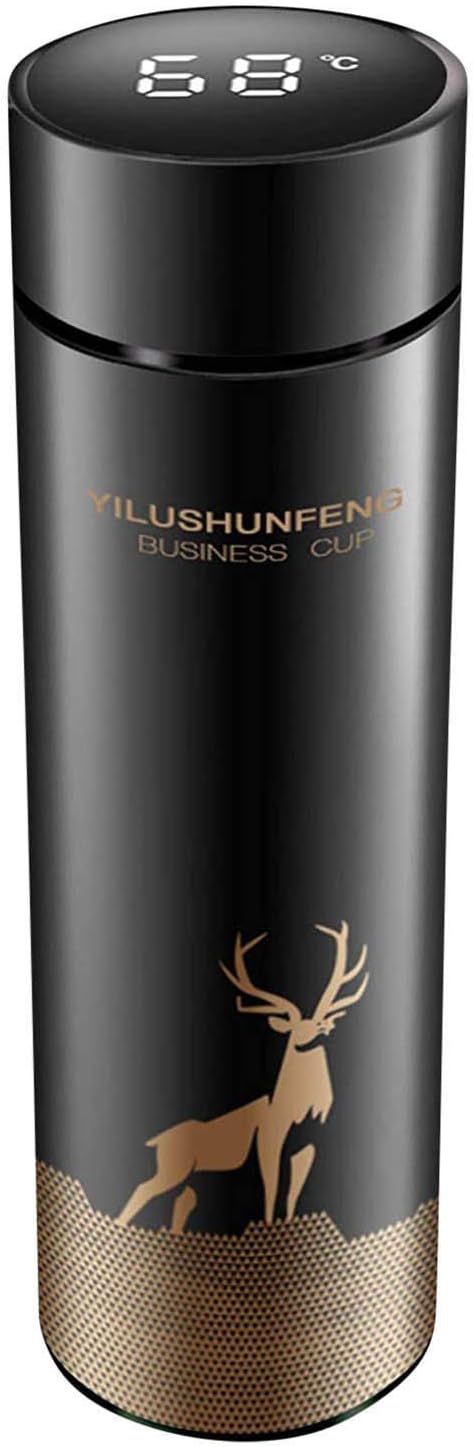 Edelstahl-Thermoflasche mit LED-Temperaturanzeige – 500ml - ExploreZone