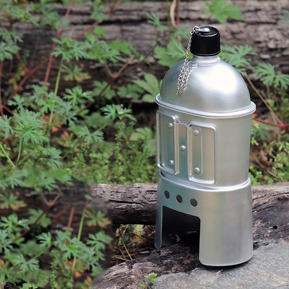 Outdoor Feldflaschen-Set – Wasserflasche mit Tasse & Hülle - ExploreZone