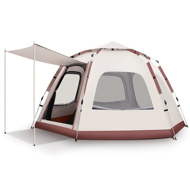 Hexagon-Zelt für Camping & Festivals – Wasserdicht & windgeschützt - ExploreZone