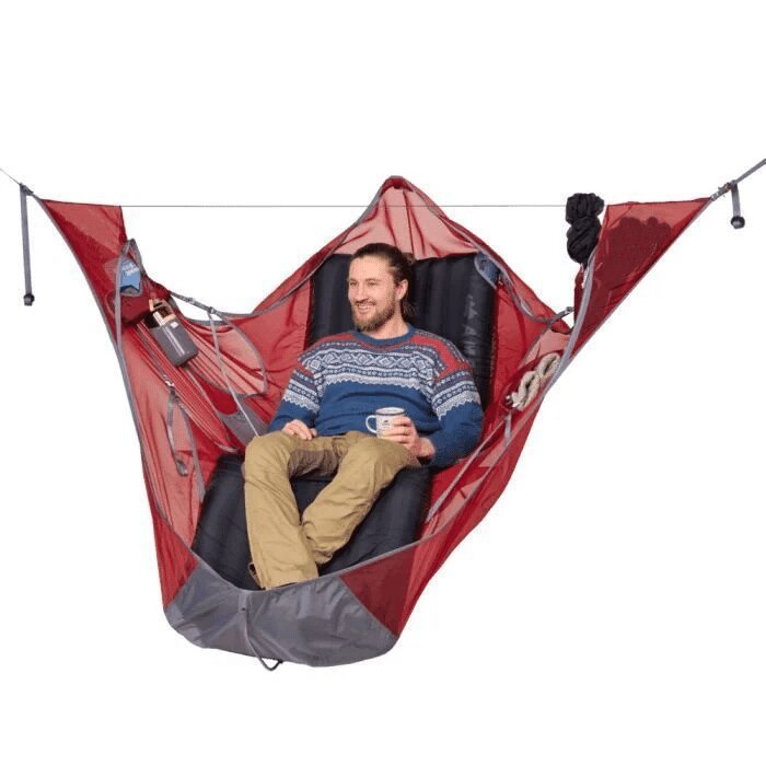 Flat Lay Hängematte mit Aufhängeset – Ultrabequem & kompakt fürs Camping - ExploreZone