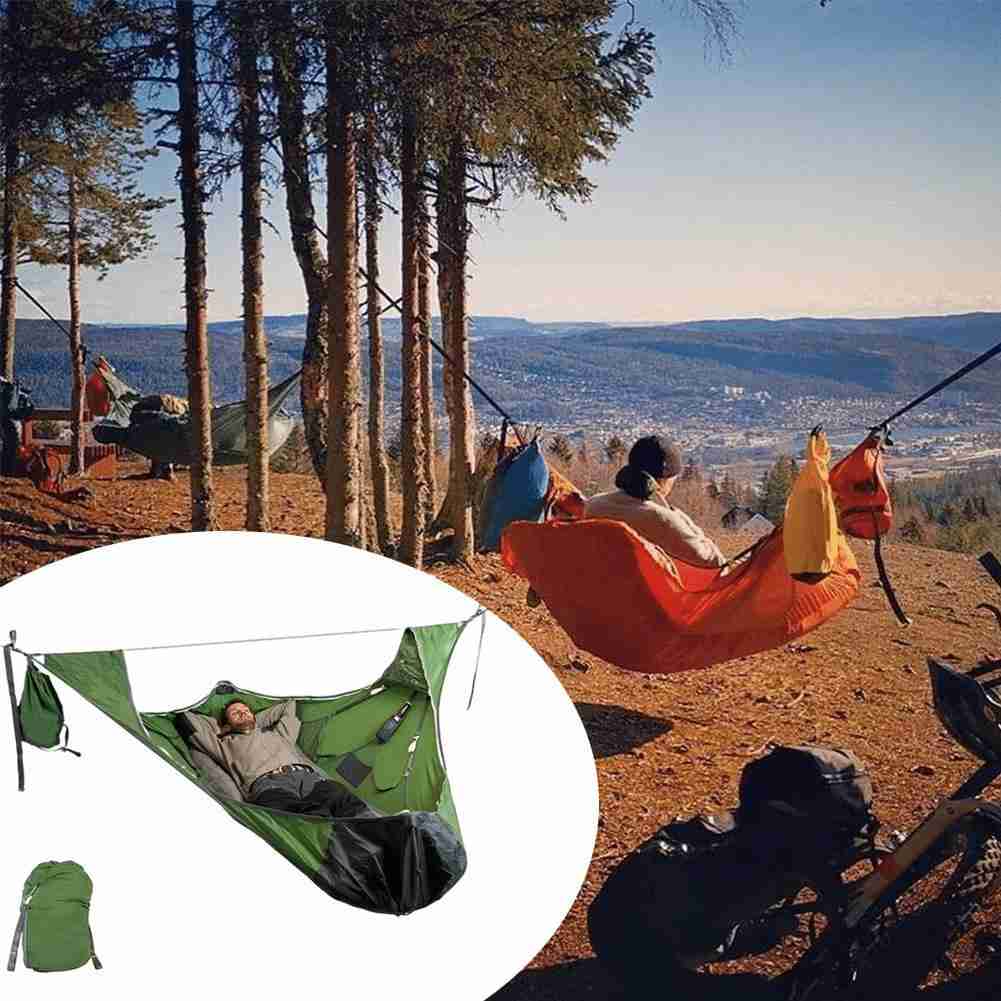 Flat Lay Hängematte mit Aufhängeset – Ultrabequem & kompakt fürs Camping - ExploreZone