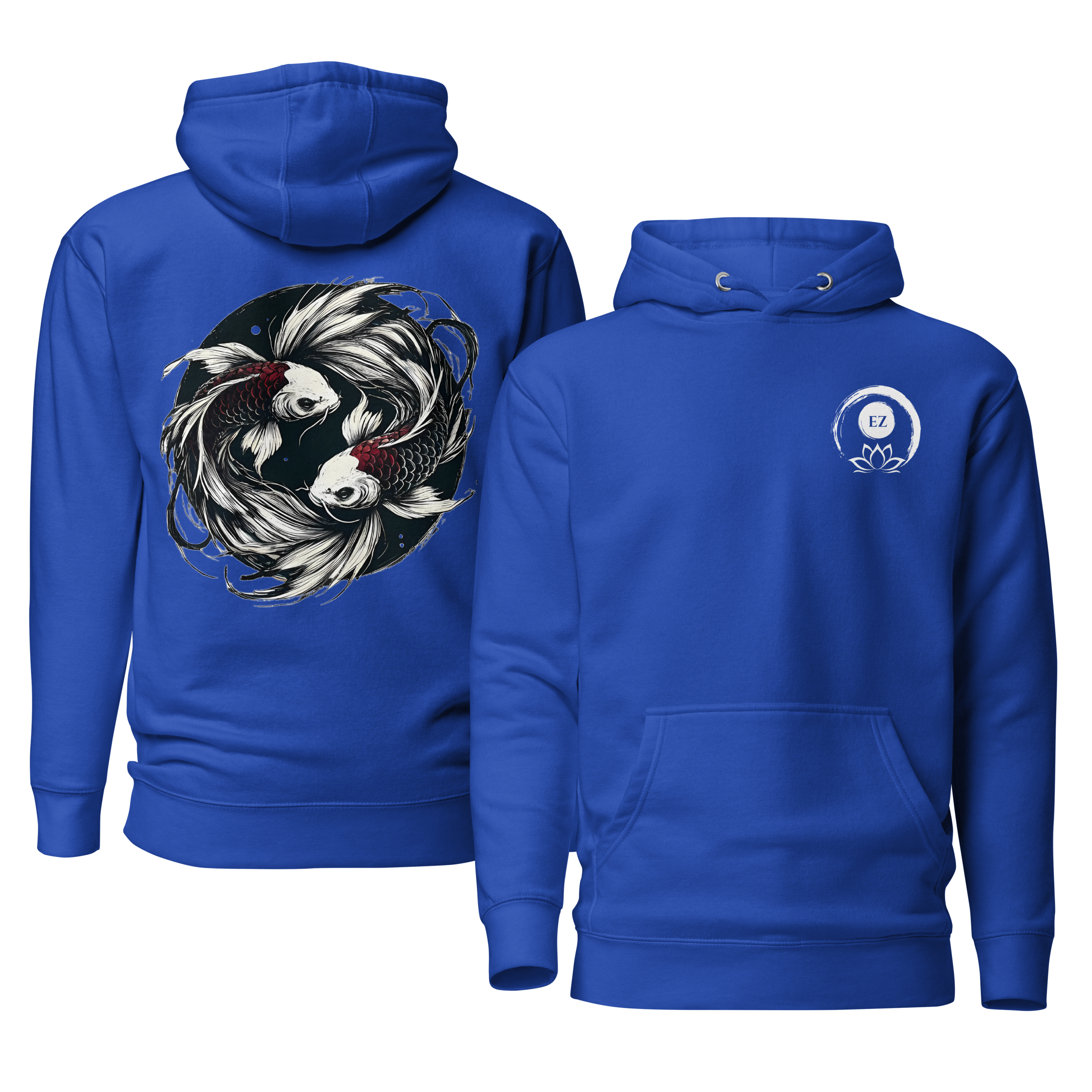 Koi Spirit Unisex Kapuzenpullover - Symbol für Kraft & Ruhe