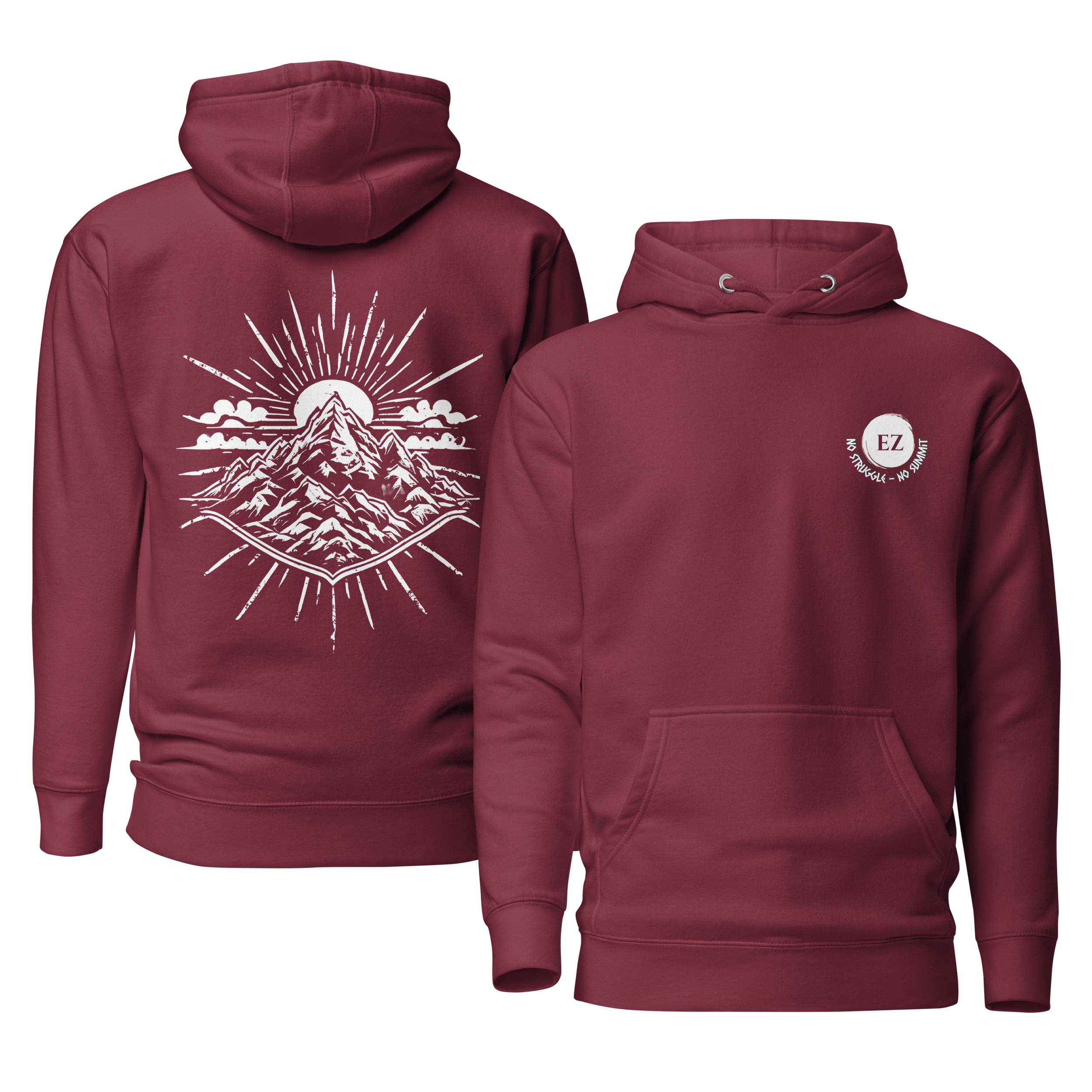 No Struggle No Summit Unisex-Kapuzenpullover