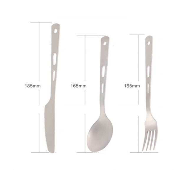 Titan Besteckset für unterwegs – Ultraleicht & langlebig - ExploreZone