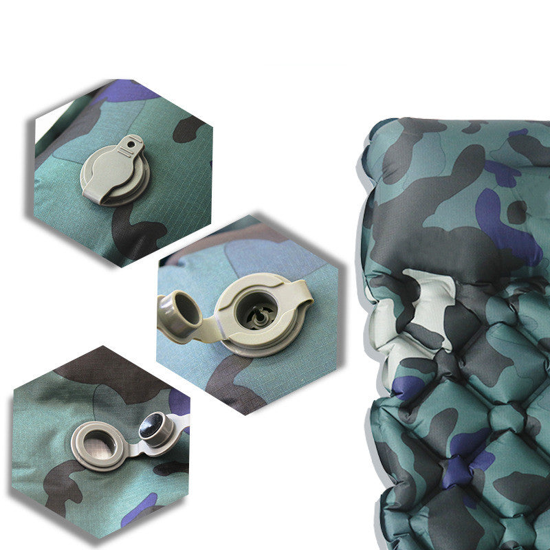 Schnell aufblasbare Camouflage Campingmatratze - ExploreZone