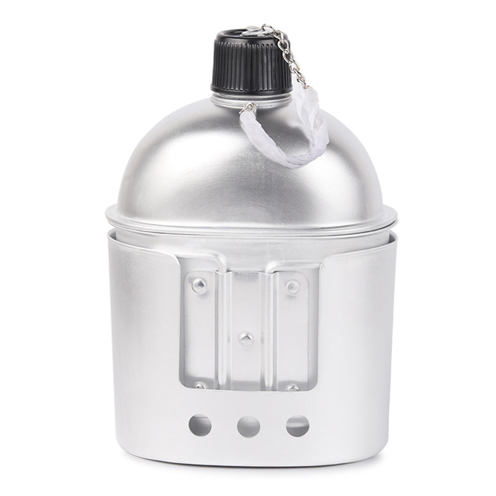 Outdoor Feldflaschen-Set – Wasserflasche mit Tasse & Hülle - ExploreZone