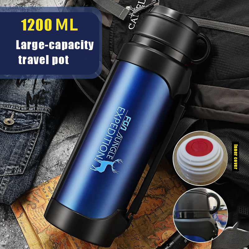 Thermoskanne Edelstahl Pro – 1,2 l & 1,9 l – Warm & Kalt bis zu 24h - ExploreZone