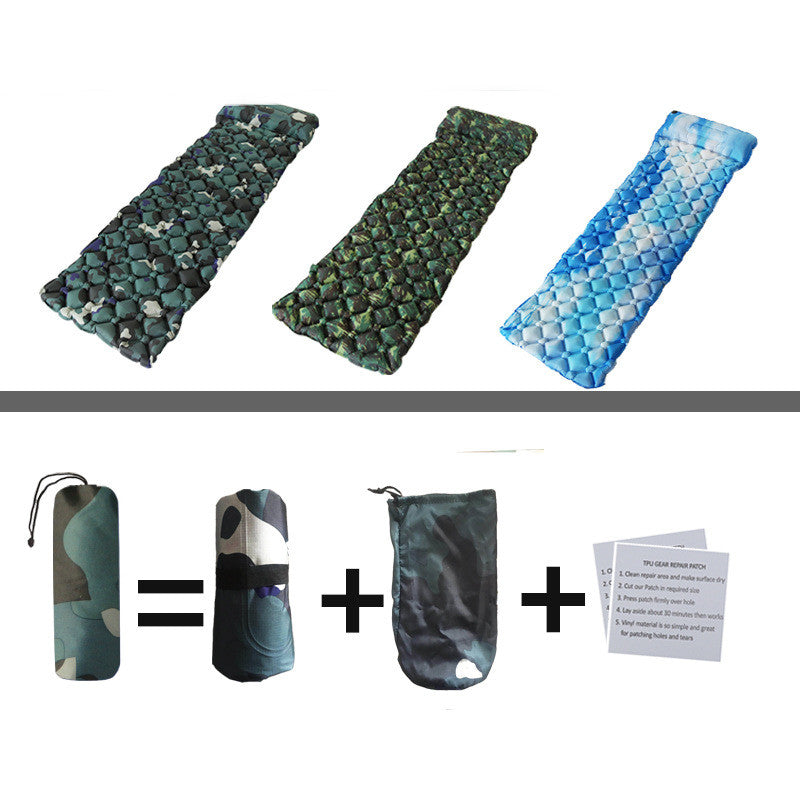 Schnell aufblasbare Camouflage Campingmatratze - ExploreZone