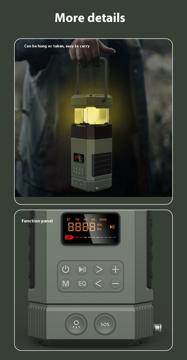 Tragbares Notfallradio mit Powerbank, Licht & Bluetooth - ExploreZone