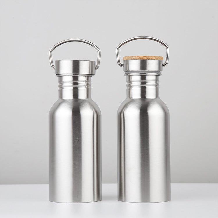 Edelstahlflasche mit Bambus Cover