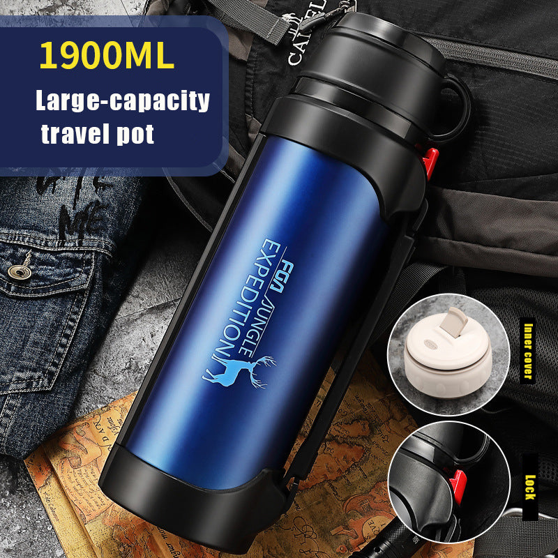 Thermoskanne Edelstahl Pro – 1,2 l & 1,9 l – Warm & Kalt bis zu 24h - ExploreZone