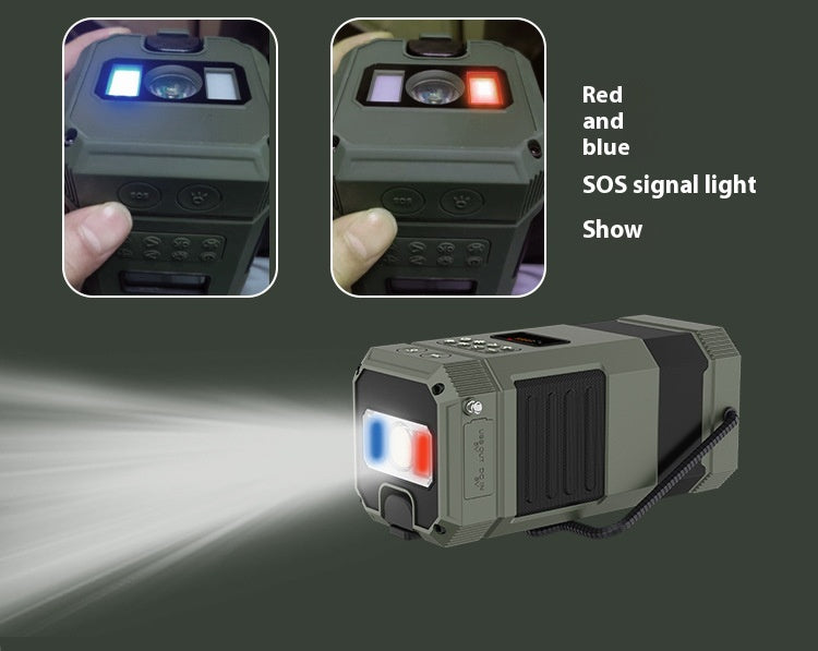Tragbares Notfallradio mit Powerbank, Licht & Bluetooth - ExploreZone